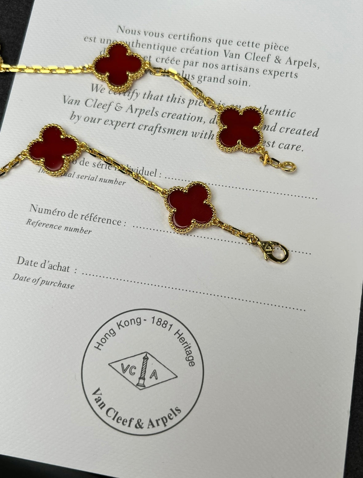 Red V. C|A Necklace