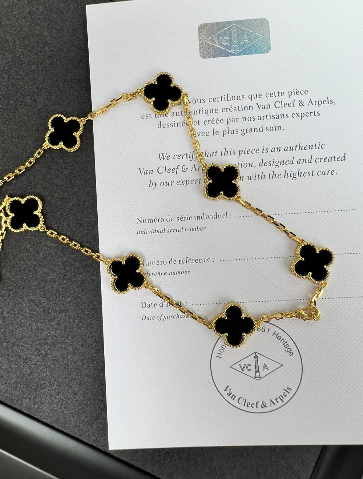 Black V. C|A Necklace