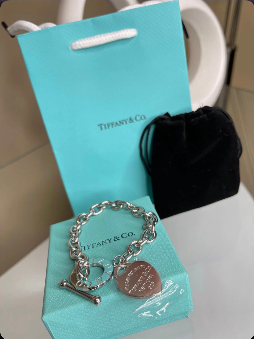 Return To Tiff Heart Bracelet