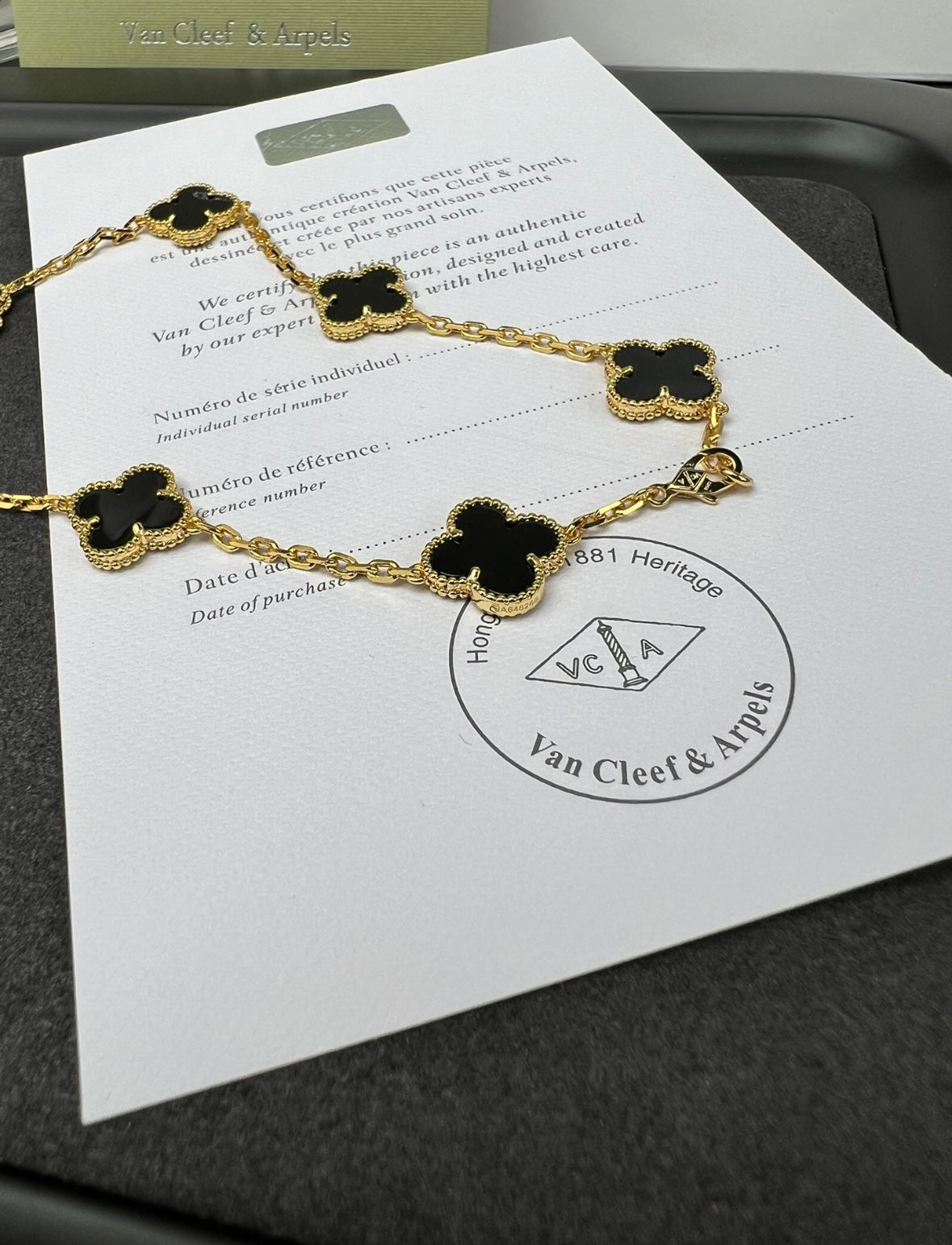Black V. C|A Necklace