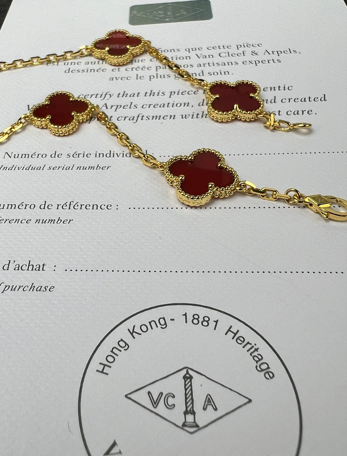 Red V. C|A Necklace