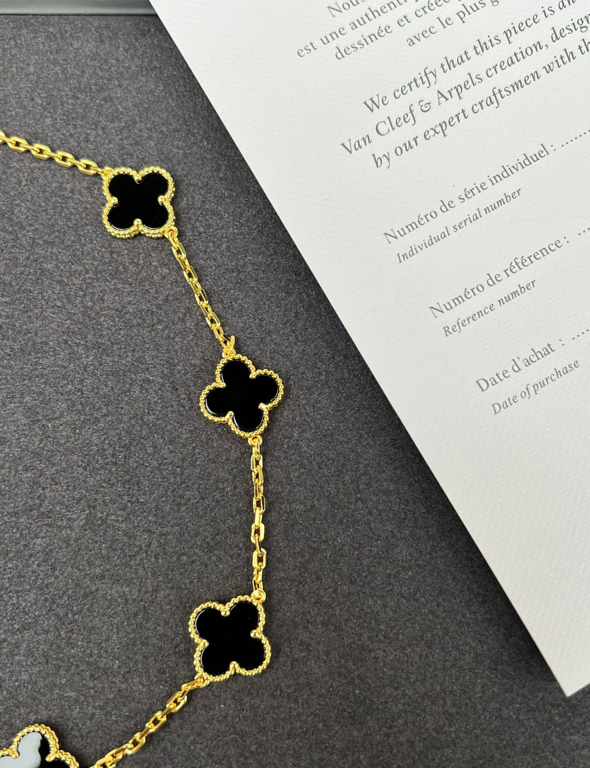 Black V. C|A Necklace