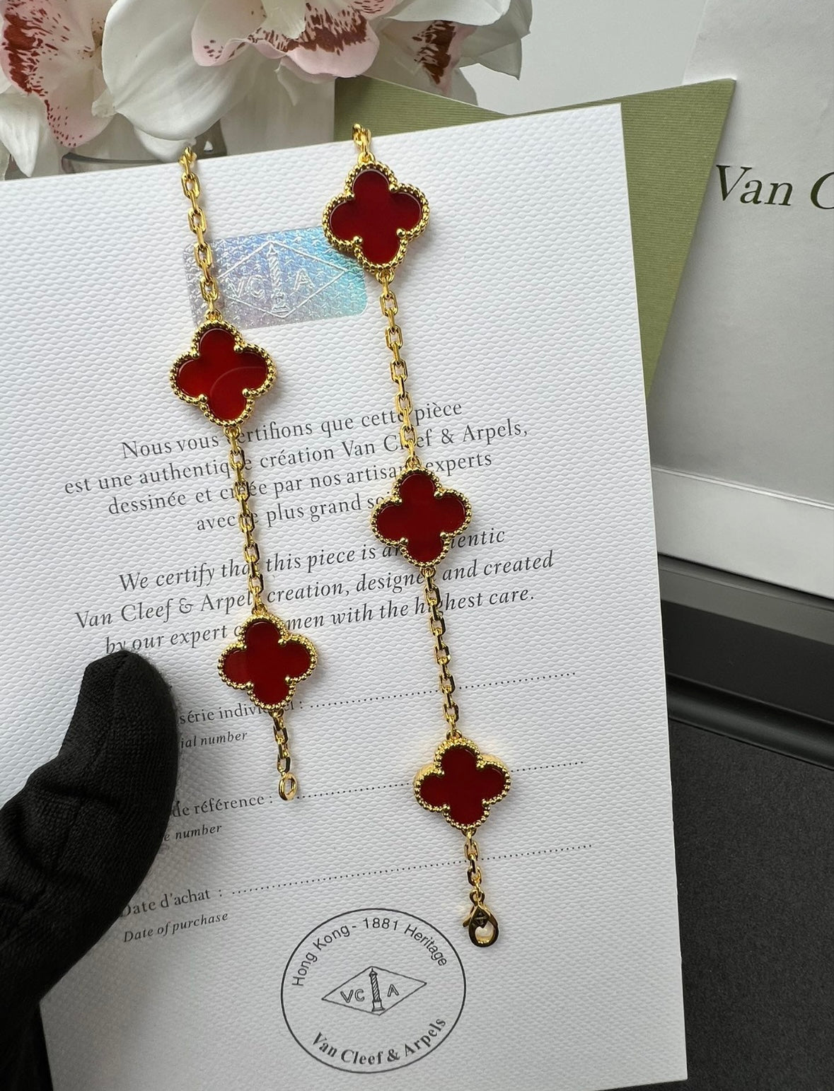 Red V. C|A Necklace